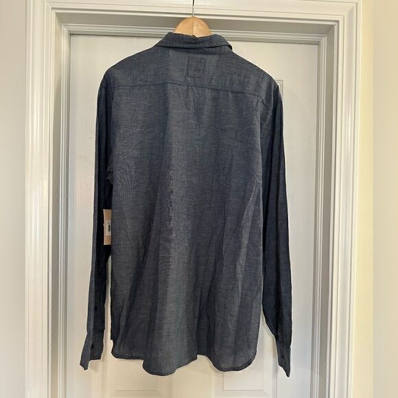 Levi's mens button down blue long sleeve shirt blue size XL NWT - Picture 2 of 5